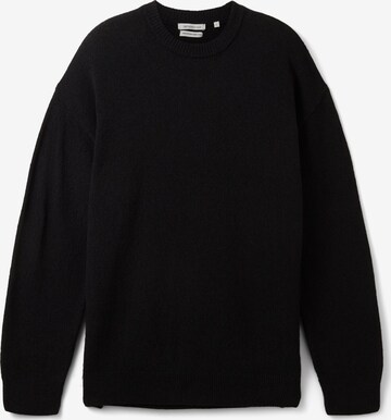 TOM TAILOR DENIM Sweater in Black: front