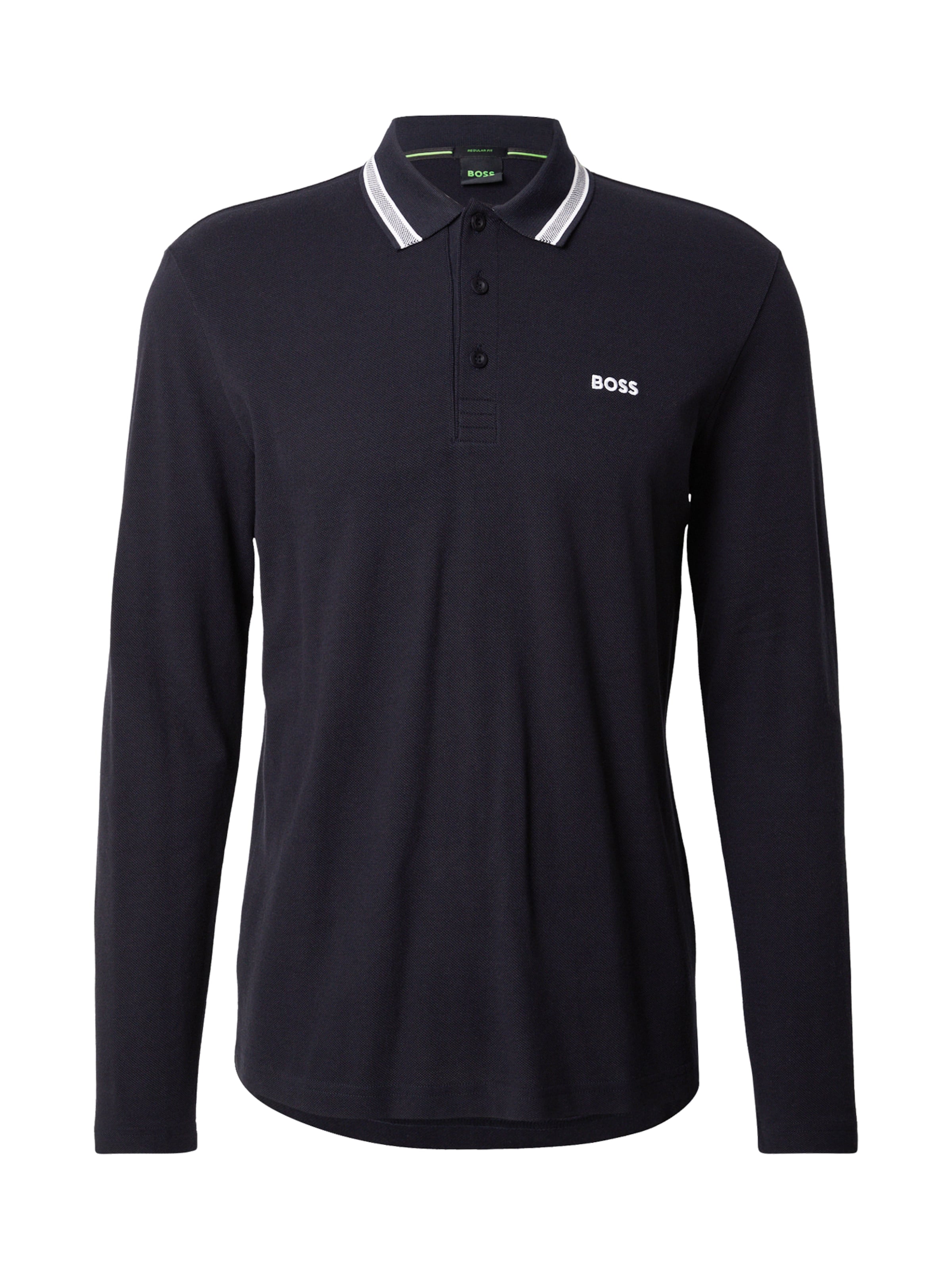 BOSS Футболка &#x27;Plisy&#x27; в Цвет морской волны / Белый, Обзор товара