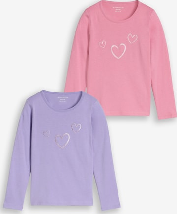 T-Shirt TOM TAILOR en violet : devant