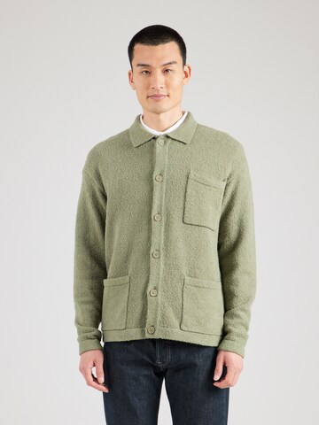 Vestes en maille 'TARIO' DRYKORN en vert : devant