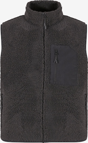 Another Cotton Lab Liivi 'Sherpa' värissä musta: etupuoli