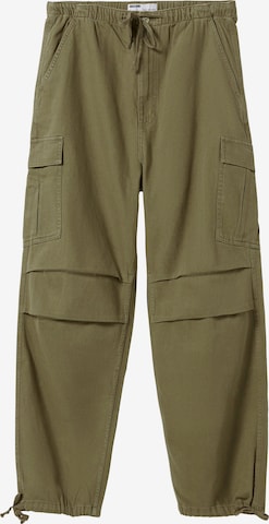 Bershka Loose fit Cargo jeans in Green: front