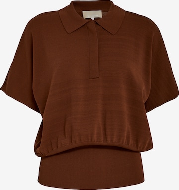 Top 'Naia' di Peppercorn in marrone: frontale