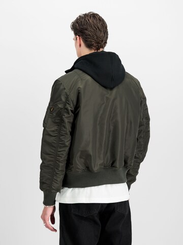 ALPHA INDUSTRIES Between-Season Jacket 'MA-1 D-Tec' in Green