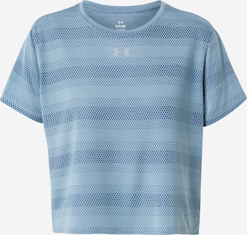 UNDER ARMOUR Performance Shirt 'Velociti' in Blue: front