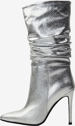 faina Boot in Silver: front