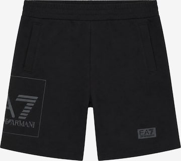 Regular Pantalon EA7 Emporio Armani en noir : devant
