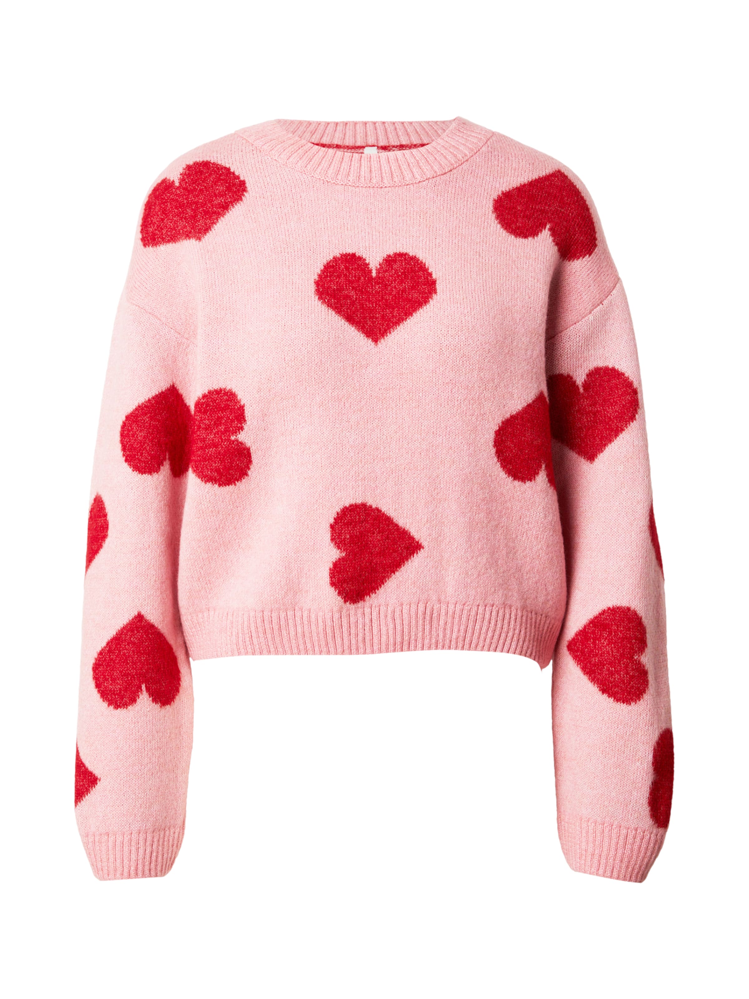 ONLY Pulover 'ONLHAPPIE' | roza barva: sprednja stran