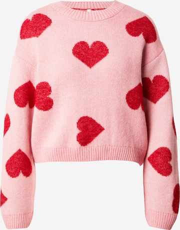 ONLY Svetr 'ONLHAPPIE' – pink: přední strana