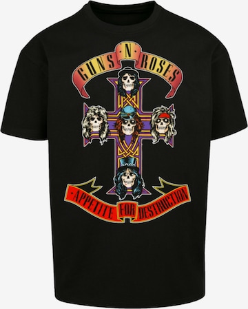 T-Shirt 'Guns 'n' Roses Appetite For Destruction' F4NT4STIC en noir : devant