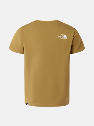 Maglietta 'TEEN SIMPLE DOME REG SS' di THE NORTH FACE in giallo