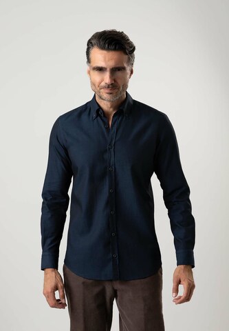 Black Label Shirt Regular fit Business Shirt 'URBAN' in Blue: front