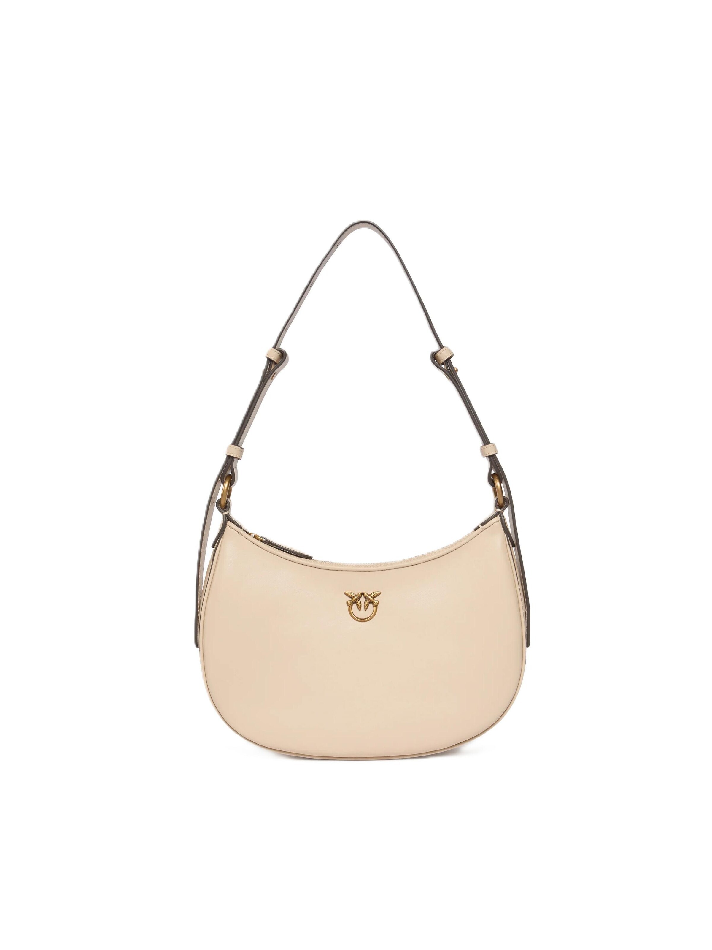 PINKO Skuldertaske i beige: forside