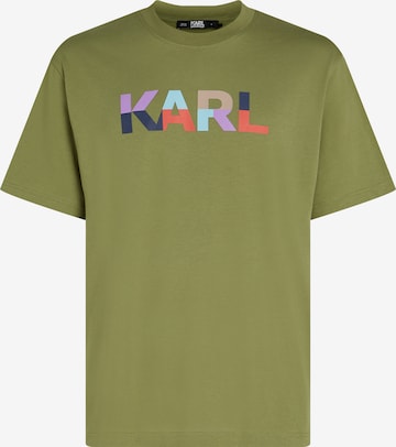 Tricou de la Karl Lagerfeld pe verde: față