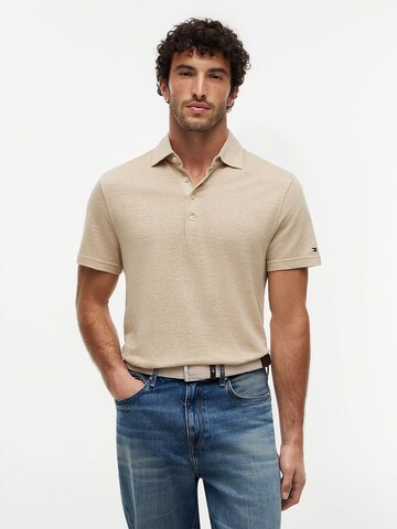 T-Shirt TOMMY HILFIGER en beige : devant