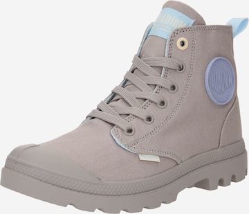 Palladium High-Top Sneakers in Grey: front