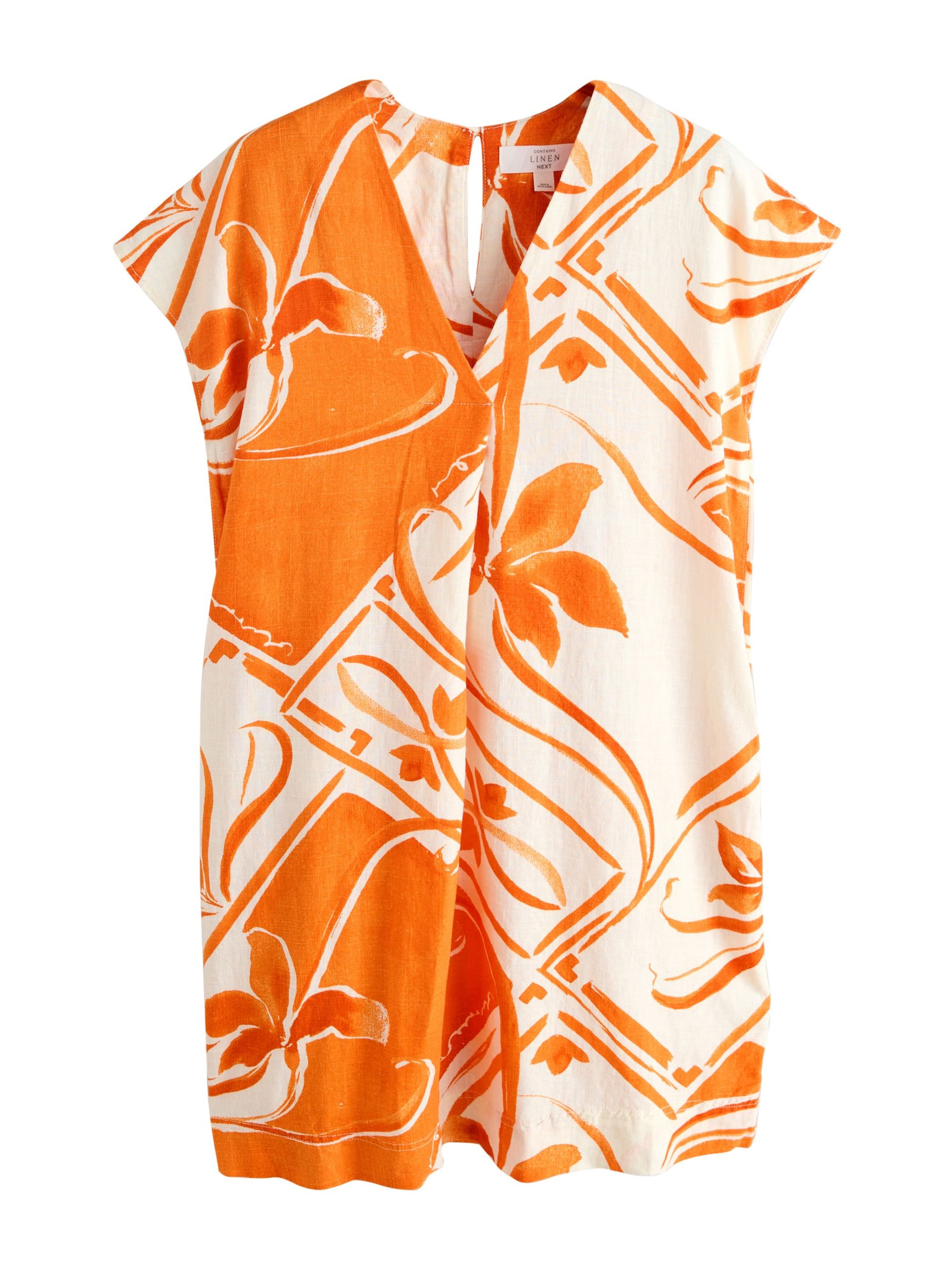 Next Obleka | oranžna barva: sprednja stran