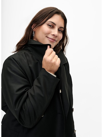 Zizzi Between-Seasons Coat 'Caselin' in Black