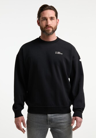 DreiMaster Maritim Sweatshirt in Black: front