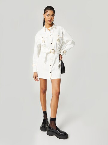 Hoermanseder x About You Shirt Dress 'Heidi' in White