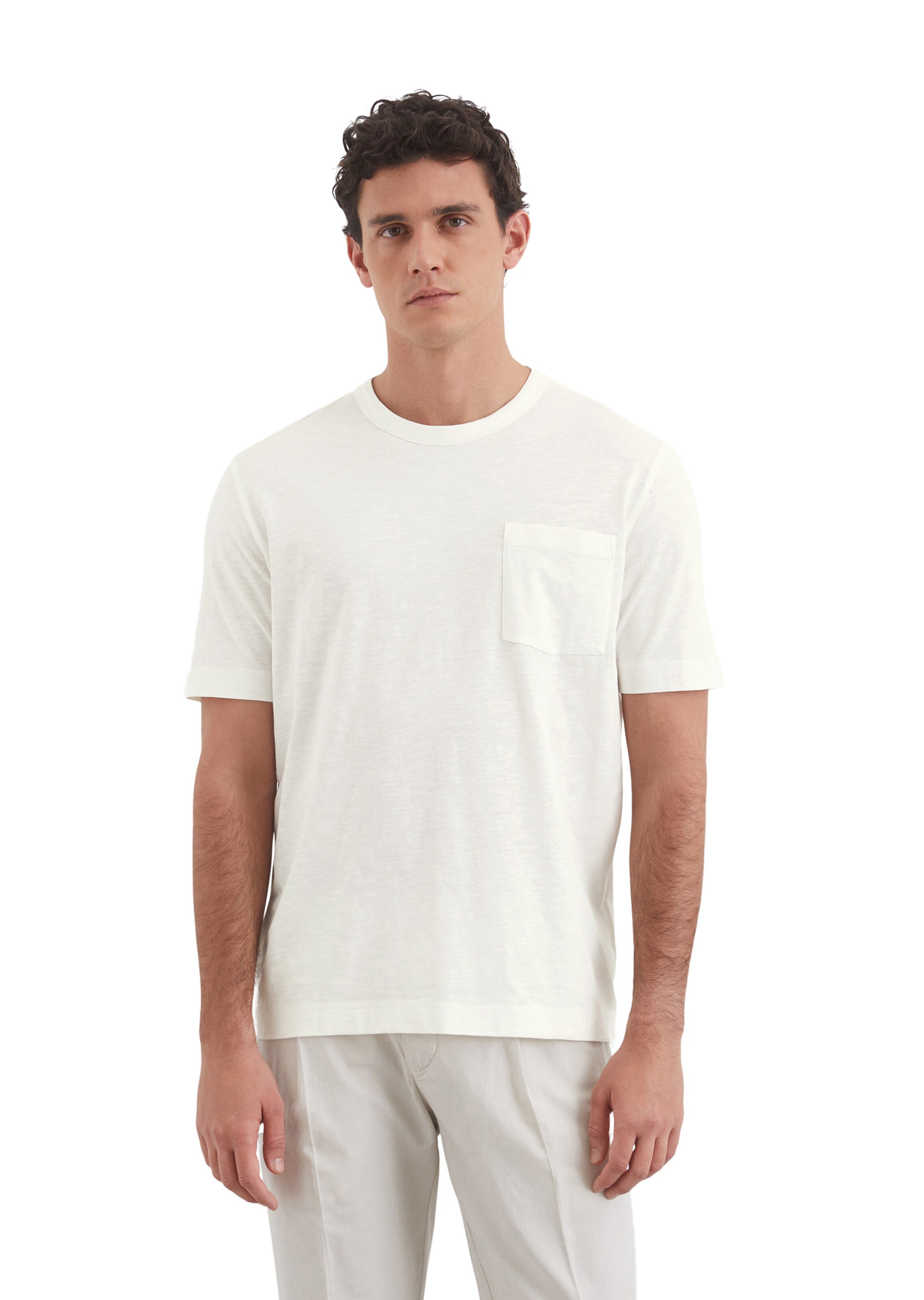 Marc O'Polo Shirt in Wit: voorkant