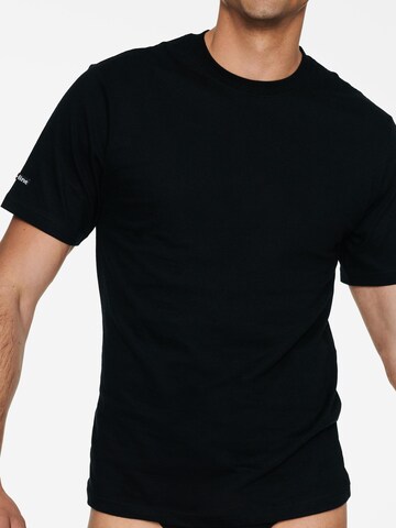 Henderson - Camiseta 'Leichtes Baumwoll-T-Shirt mit Rundhals, T-Line S' en negro