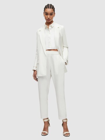 AllSaints regular Παντελόνι πλισέ 'ALEIDA' σε λευκό