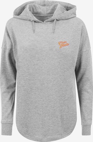 F4NT4STIC Sweatshirt 'Plain Studio Typo' in Grey: front