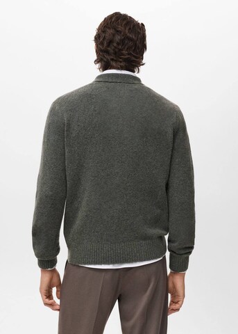 MANGO MAN Pullover 'Oreo' in Grün
