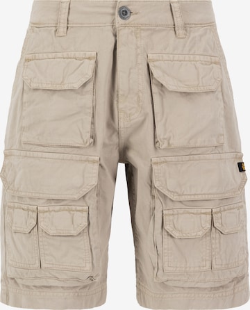 Regular Pantalon cargo ALPHA INDUSTRIES en beige : devant