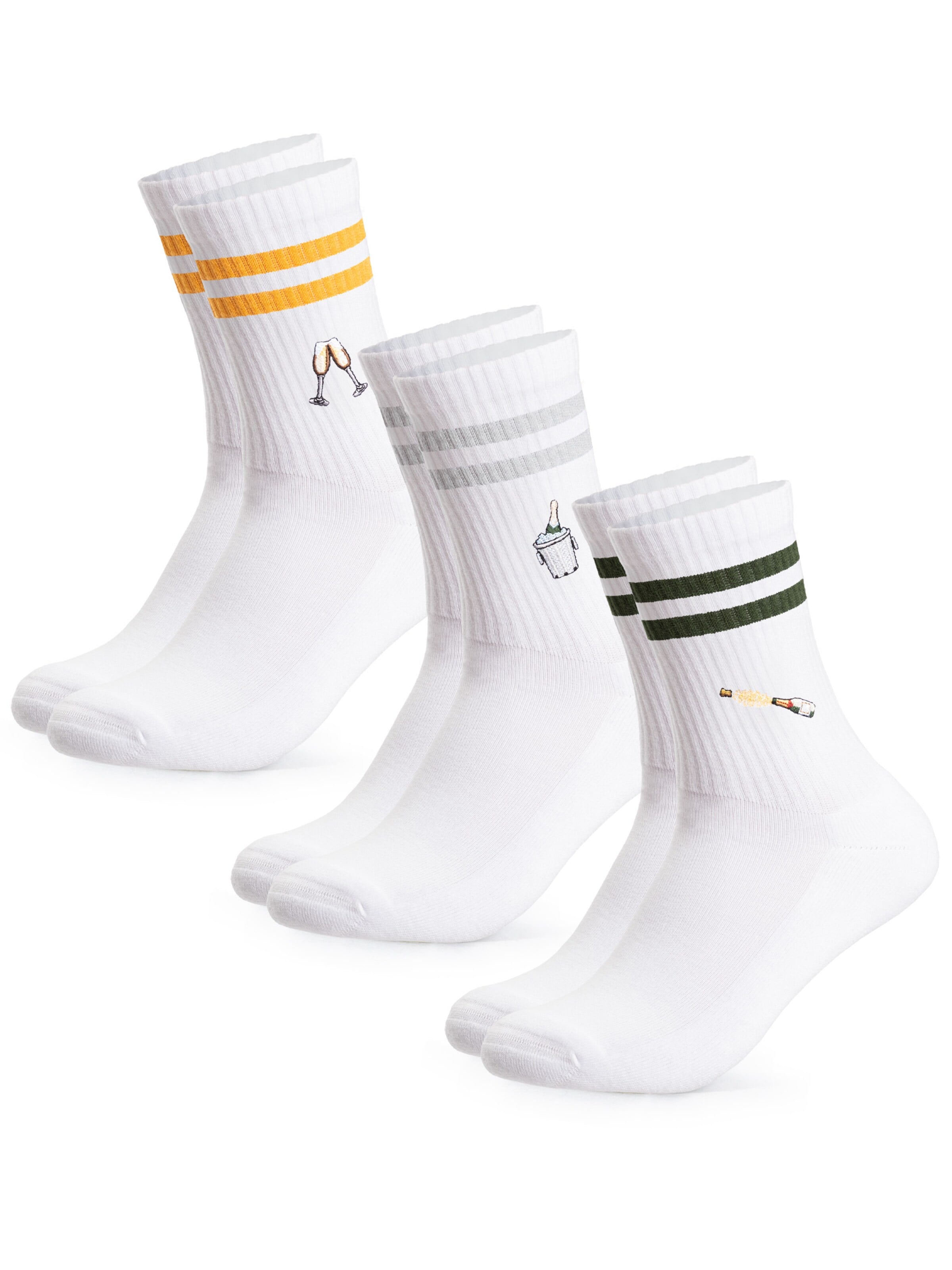 Occulto Athletic Socks 'Summer' in Yellow: front