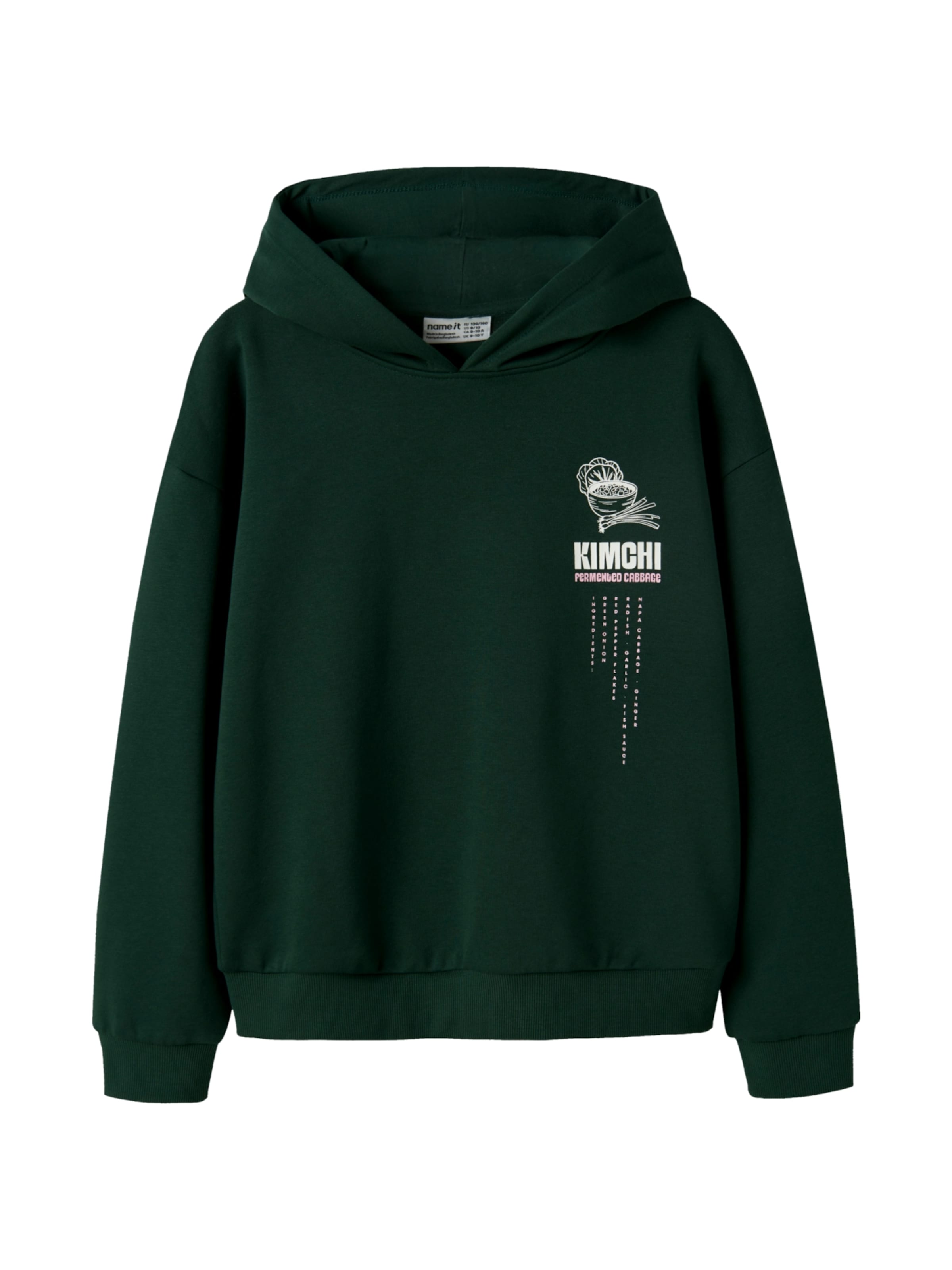 NAME IT - Sudadera 'Oda' en verde: frente