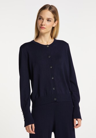 DreiMaster Klassik Strickjacke in Blau: Vorderseite