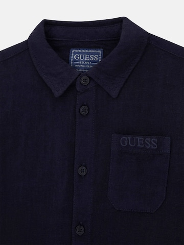 GUESS Regular Fit Hemd in Blau