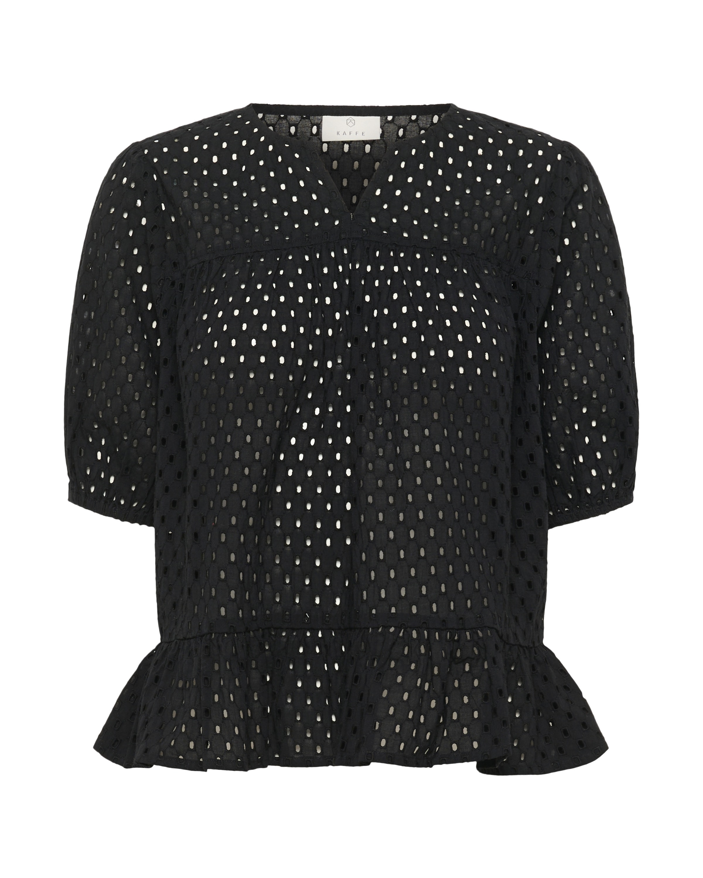 Kaffe Blouse 'KARumba' in Zwart: voorkant