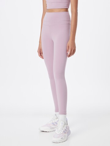 Varley Skinny Workout Pants in Purple: front