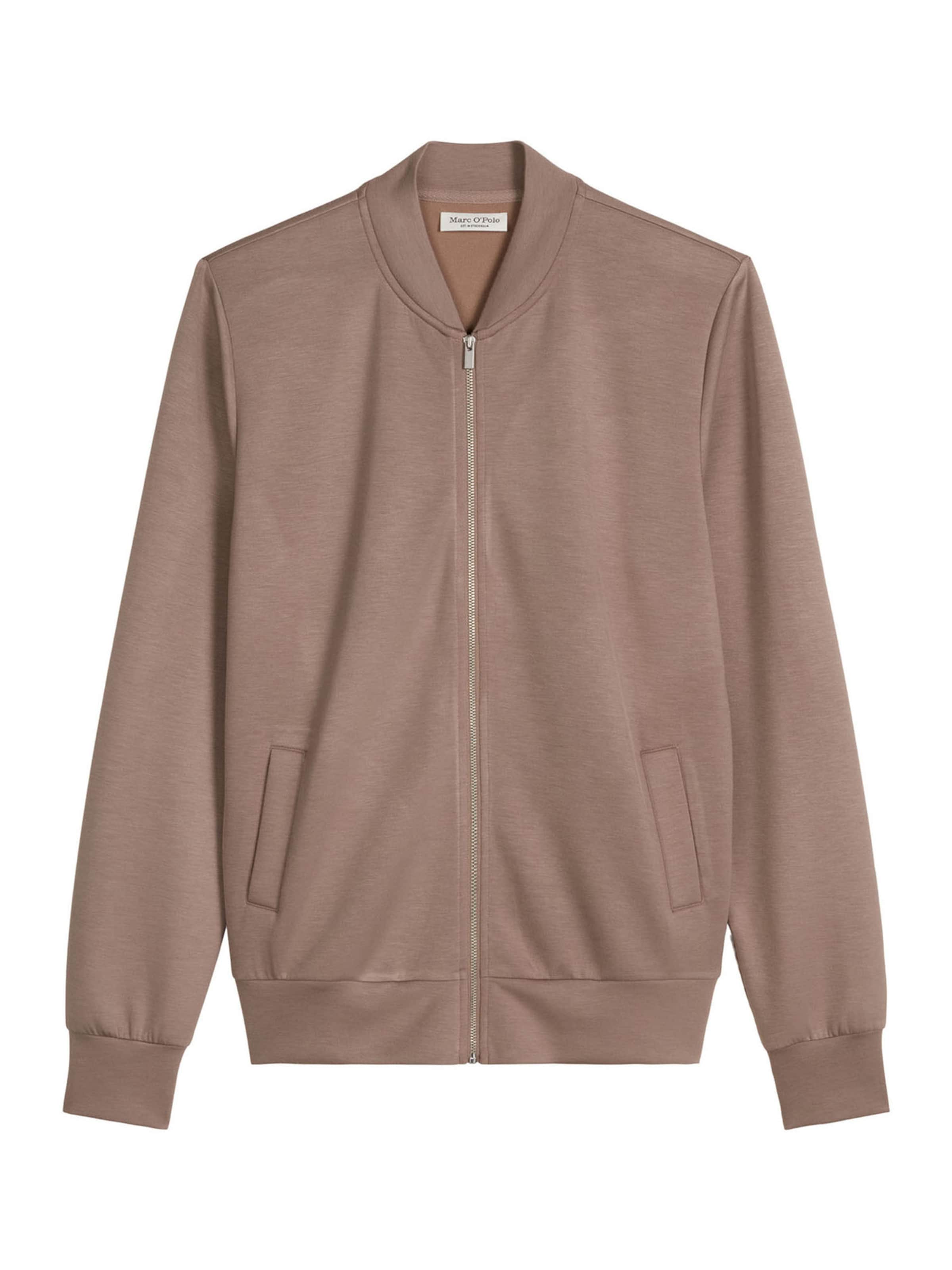 Marc O'Polo Sweatjacke ' Modal Allure ' in Beige: Vorderseite