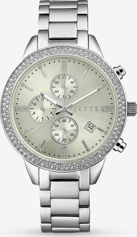 JETTE Analog Watch in Silver: front