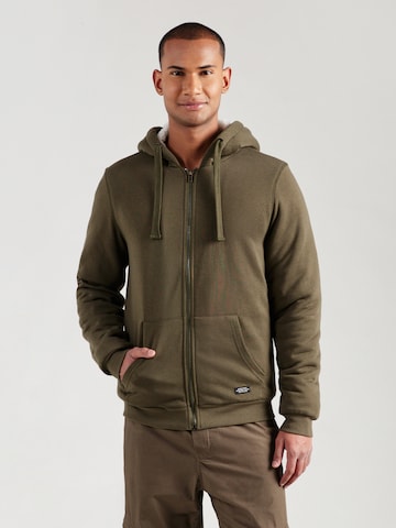 BLEND Zip-Up Hoodie 'BHFERA' in Green: front