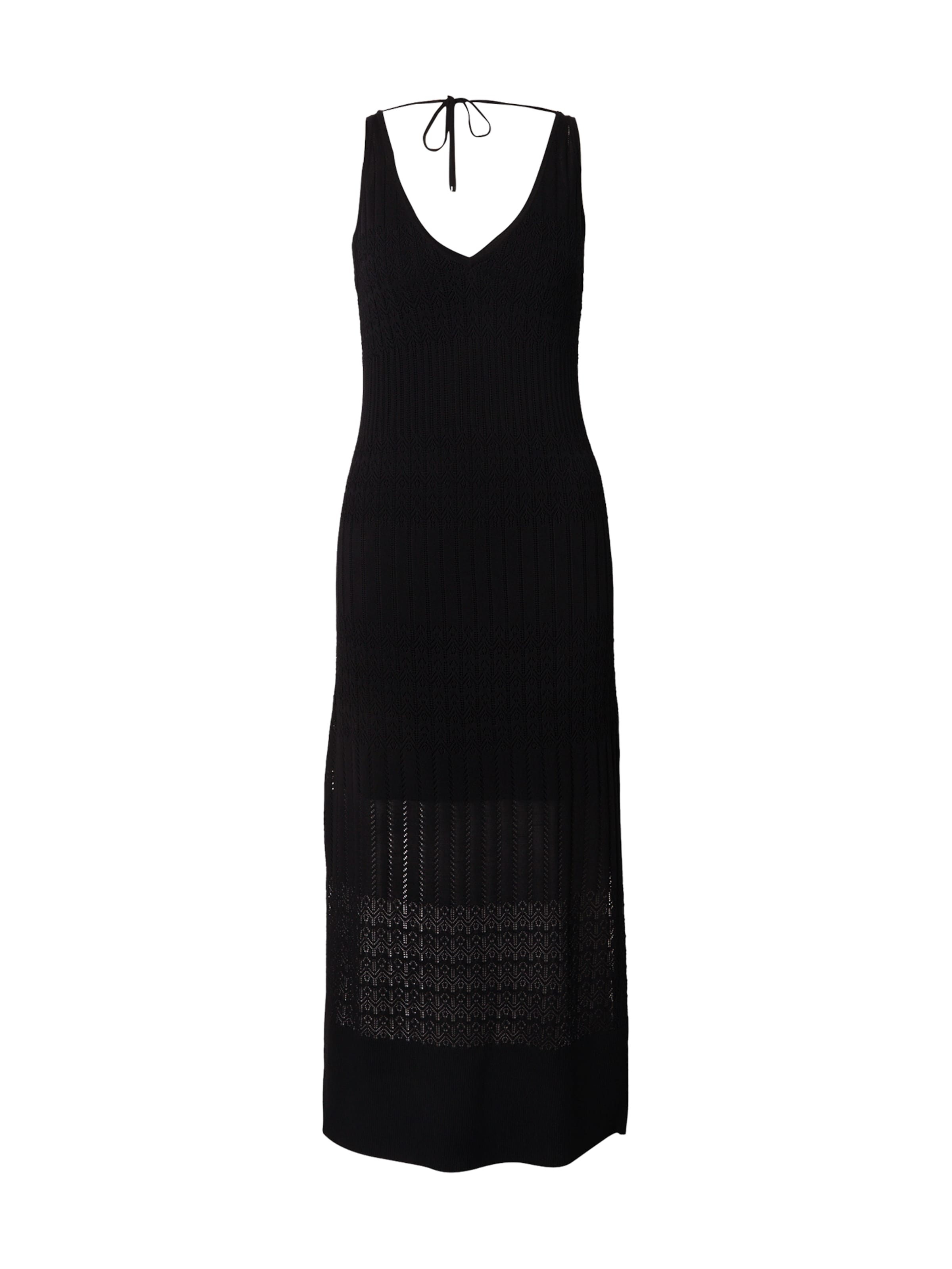 BOSS Трикотажное платье 'Floom' в Черный: спереди