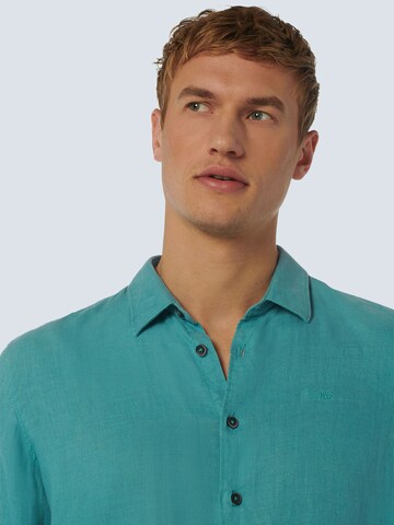 No Excess Regular fit Button Up Shirt in Blue