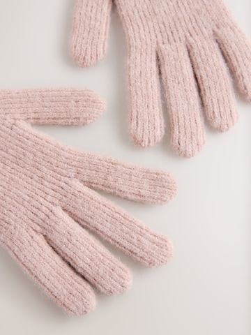 rožinė Next Pirštuotos pirštinės