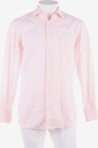 Van Laack Button Up Shirt in S in Beige: front