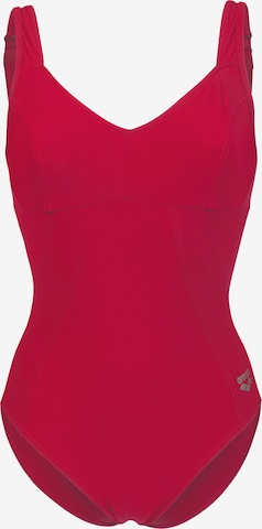 Costume intero modellante 'BODYLIFT VERTIGO' di ARENA in rosso: frontale
