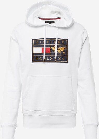 TOMMY HILFIGER Sweatshirt in navy / gold / rot / weiß, Produktansicht