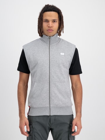 ALPHA INDUSTRIES Vest in Grey: front