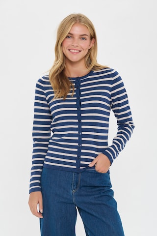 SAINT TROPEZ Strickjacke in Blau: Vorderseite