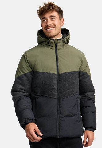 Veste d’hiver 'Urban' INDICODE JEANS en vert : devant
