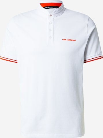 balta Karl Lagerfeld Marškinėliai: priekis