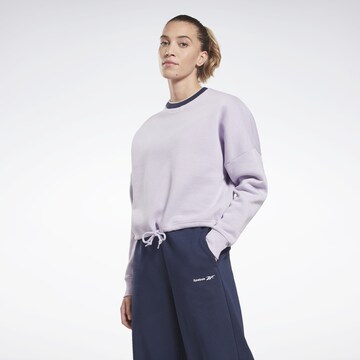 Reebok Athletic Sweatshirt in Purple: front